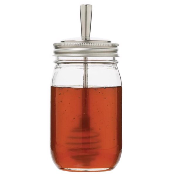Jarware Regular Mouth Decorative Jar Lid Honey Dripper 82653